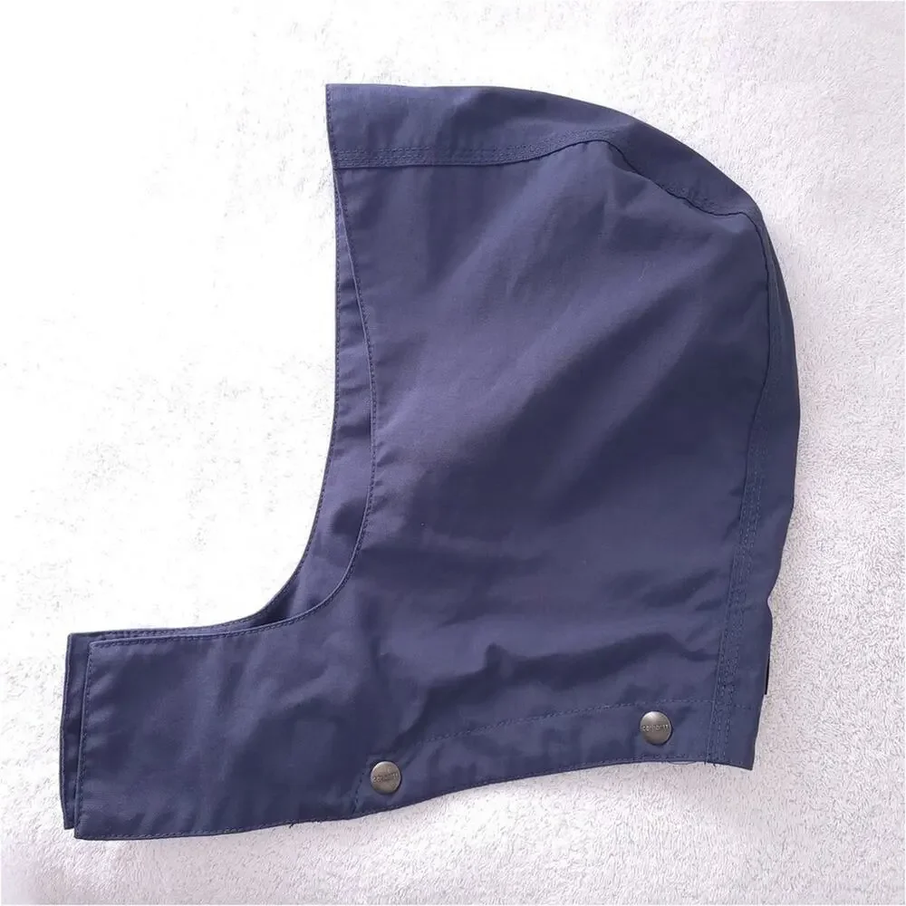 Carhartt Shoreline C72 Waterproof Rain Jacket Mens Size XL Blue Hooded Full Zip